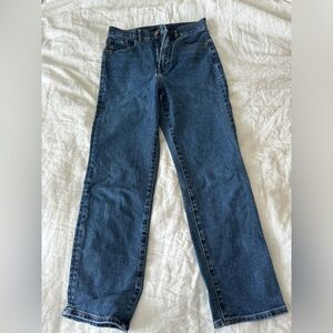 Express Super High Rise Straight Jeans